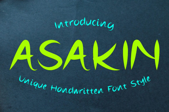 Asakin: A Chic Display Font for Small Business Branding