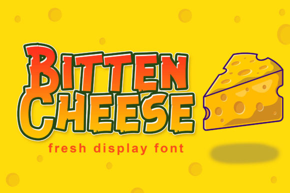 Bitten Cheese: A Playful Display Font for Editorial Projects