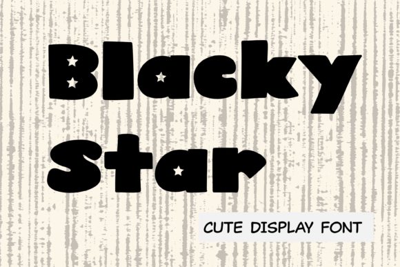 Blacky Star: A Playful Display Font for Editorial Design