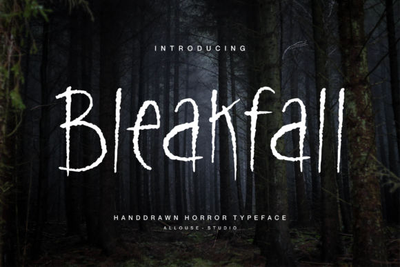 Bleakfall Font for Creepy Branding and Halloween Designs