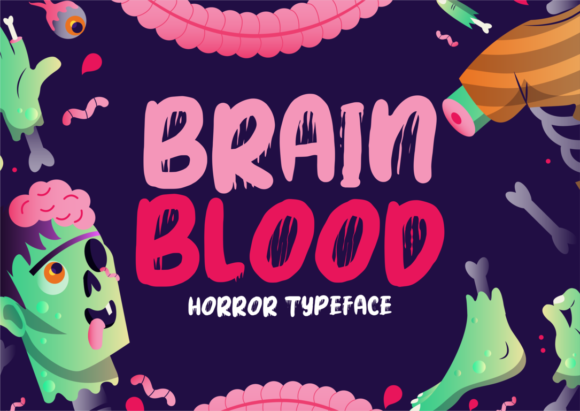 Blood Brain Font for Halloween-Themed Campaigns