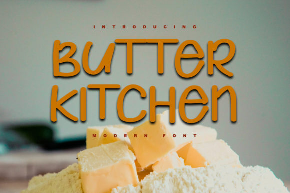 Butter Kitchen Font for Editorial Design and Content Creation