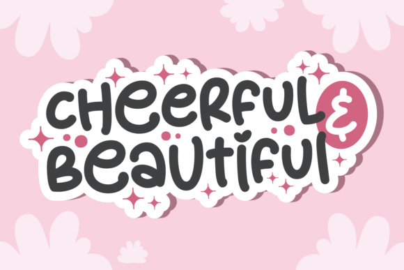 Cheerful Beautiful Font for Web Design