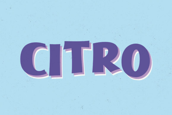 Citro Display Font for Web Design