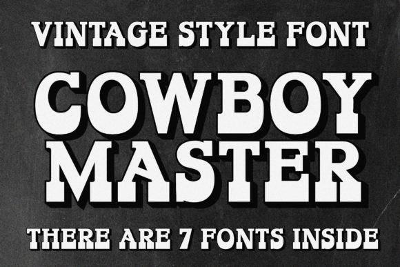 Cowboy Master: A Bold Display Font for Digital Branding
