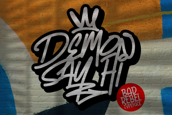 Demon Say Hi Font for Business Branding