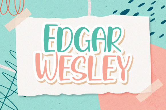 Edgar Wesley: A Playful Display Font for Creative Projects