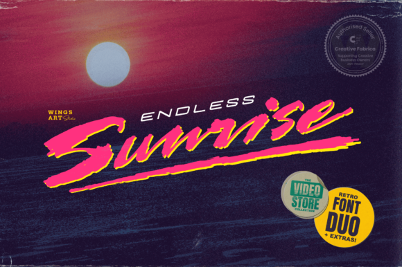 Endless Sunrise: A Versatile Display Font for Editorial Design