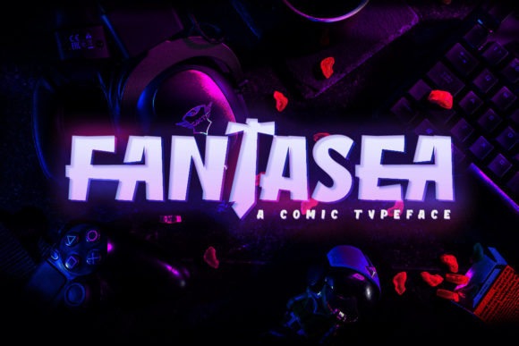 Fantasea: A Bold Display Font for Creative Makers
