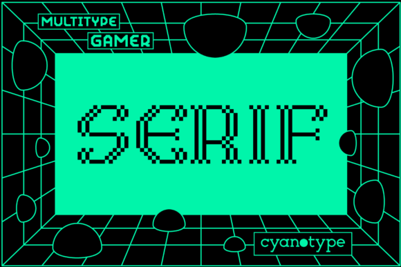 Gamer Serif: A Pixelated Display Font for Modern Editorial Design