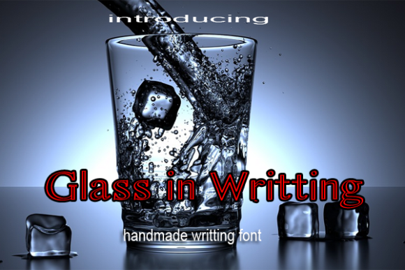 Glass in Writing: A Modern Display Font for Editorial Design