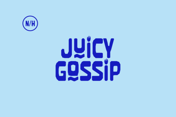 Juicy Gossip Display Font for Bold Visuals