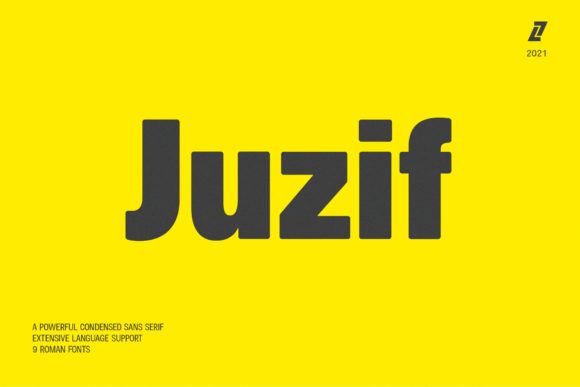 Juzif Font for Business Branding and Design