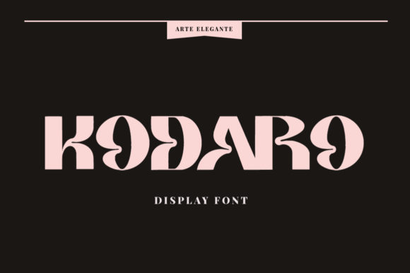 Kodaro Font for Web Design: A Bold Display Typeface for Branding