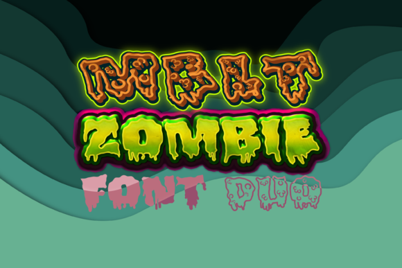 Melt Zombie Duo Font for Editorial Design