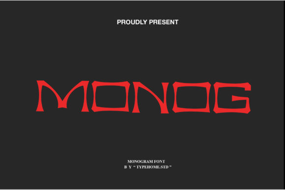 Monog: A Modern Display Font for Editorial Design