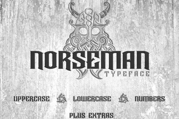 Norseman: A Bold Display Font for Handmade Creations