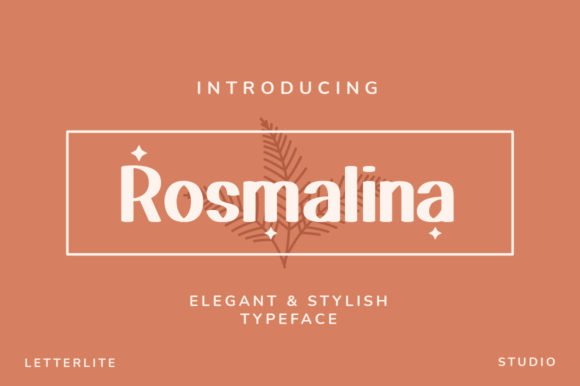 Rosmalina: A Timeless Display Font for Editorial Design