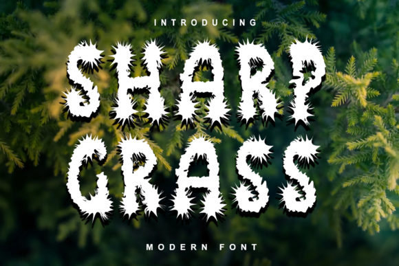 Sharp Grass Font for Business Branding and Design