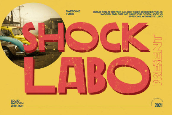 Shock Labo Font for Handmade and Commercial Crafts