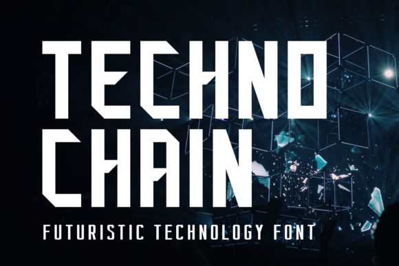 Techno Chain: A Bold Font for Modern Branding