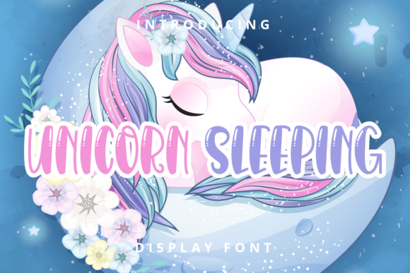 Unicorn Sleeping: A Playful Font for Creative Branding